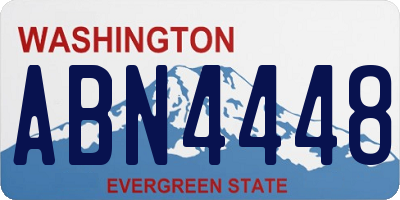 WA license plate ABN4448