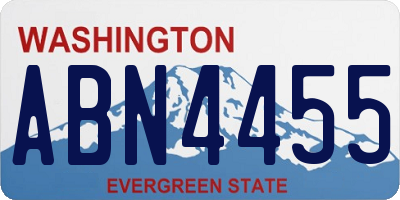 WA license plate ABN4455