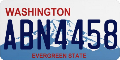 WA license plate ABN4458