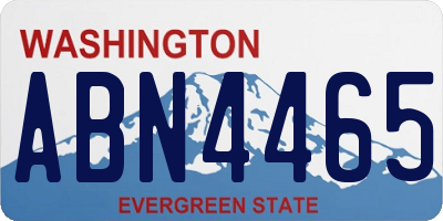 WA license plate ABN4465