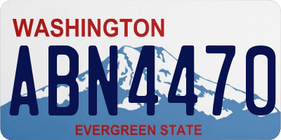 WA license plate ABN4470