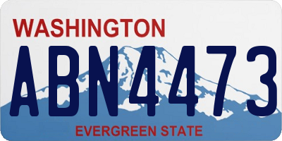WA license plate ABN4473
