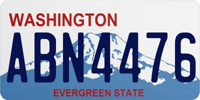 WA license plate ABN4476