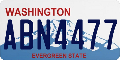 WA license plate ABN4477