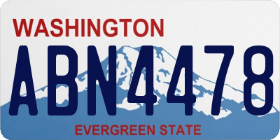 WA license plate ABN4478