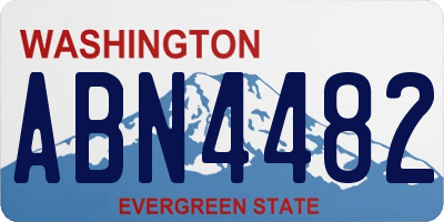 WA license plate ABN4482