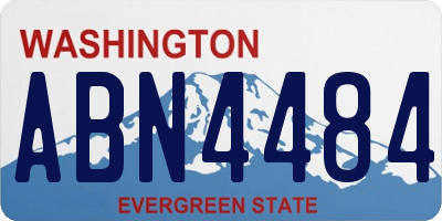 WA license plate ABN4484