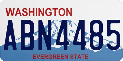 WA license plate ABN4485