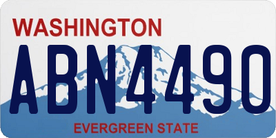 WA license plate ABN4490