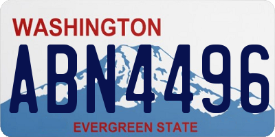 WA license plate ABN4496