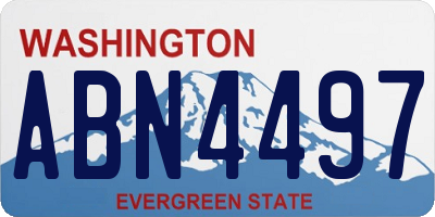 WA license plate ABN4497