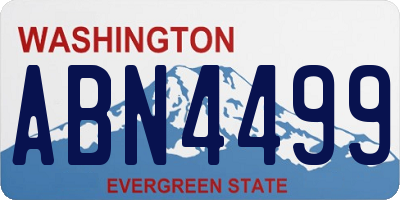 WA license plate ABN4499