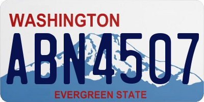WA license plate ABN4507