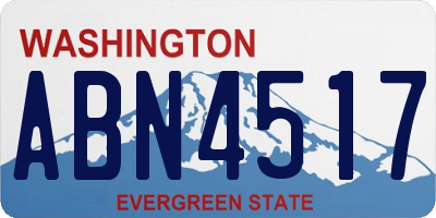 WA license plate ABN4517