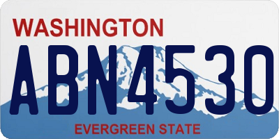 WA license plate ABN4530