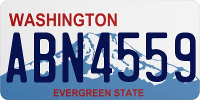 WA license plate ABN4559