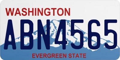 WA license plate ABN4565