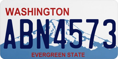 WA license plate ABN4573