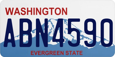 WA license plate ABN4590