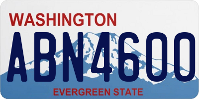 WA license plate ABN4600