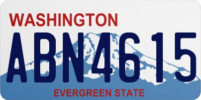 WA license plate ABN4615