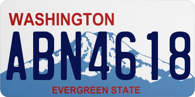 WA license plate ABN4618