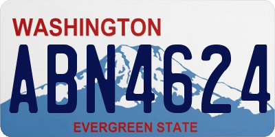 WA license plate ABN4624