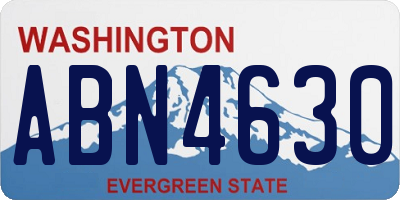 WA license plate ABN4630