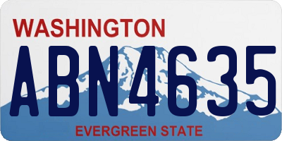 WA license plate ABN4635