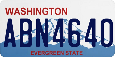 WA license plate ABN4640