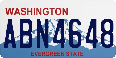WA license plate ABN4648
