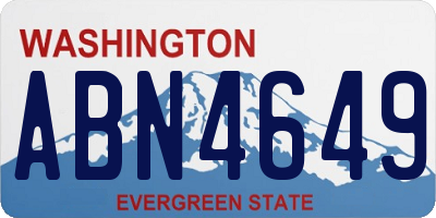 WA license plate ABN4649