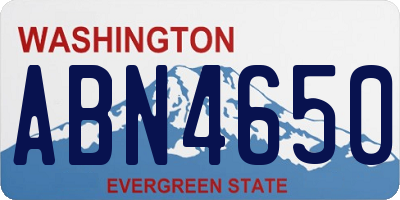 WA license plate ABN4650
