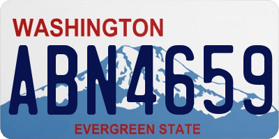WA license plate ABN4659