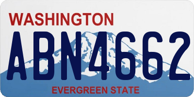 WA license plate ABN4662