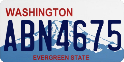 WA license plate ABN4675