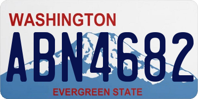 WA license plate ABN4682