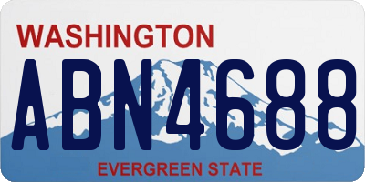 WA license plate ABN4688