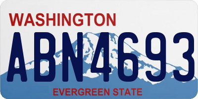 WA license plate ABN4693