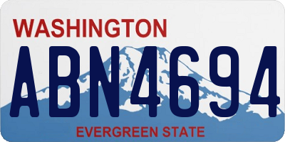 WA license plate ABN4694