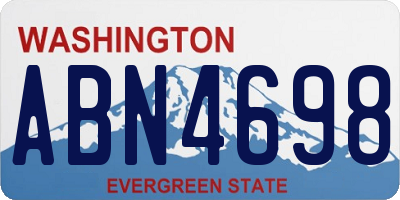 WA license plate ABN4698