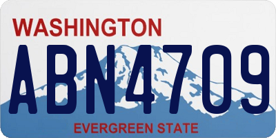 WA license plate ABN4709
