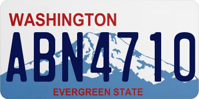 WA license plate ABN4710