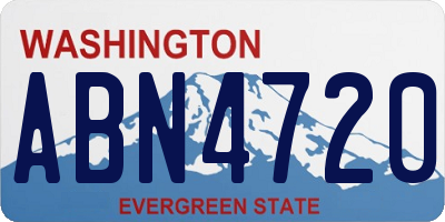 WA license plate ABN4720