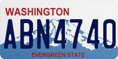 WA license plate ABN4740