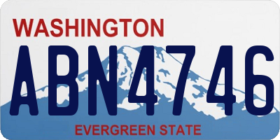 WA license plate ABN4746
