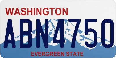 WA license plate ABN4750