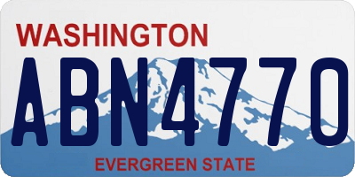 WA license plate ABN4770