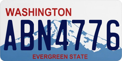 WA license plate ABN4776