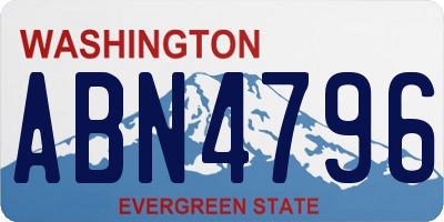 WA license plate ABN4796